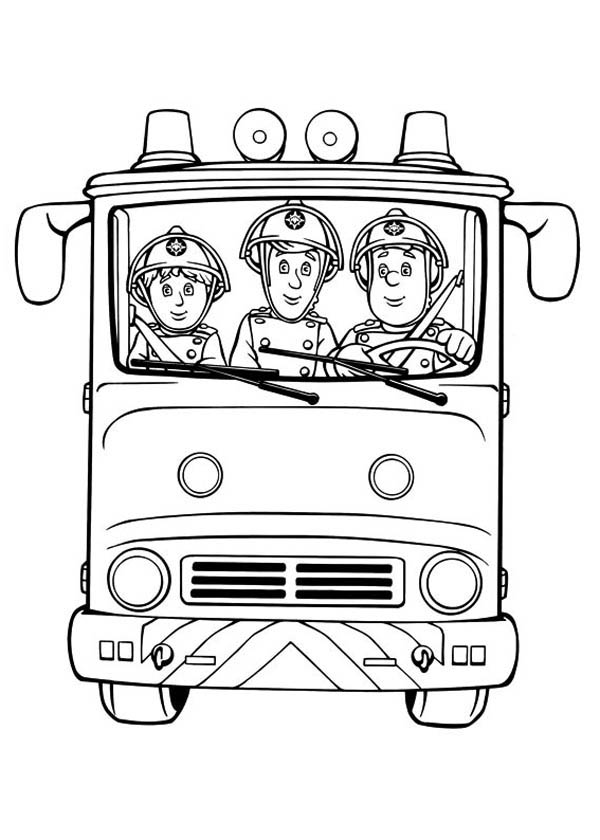 Desenho gratuito Bombeiro #105629 da colecao Carreiras e Profissões para imprimir