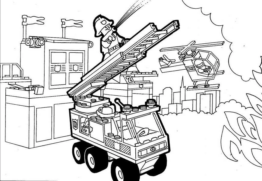 Desenho gratuito Bombeiro #105672 da colecao Carreiras e Profissões para imprimir