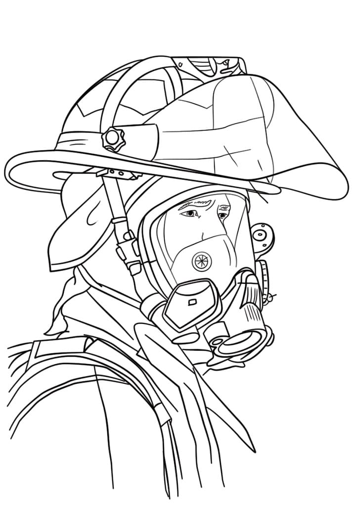 Desenho gratuito Bombeiro #177517 da colecao Carreiras e Profissões para imprimir