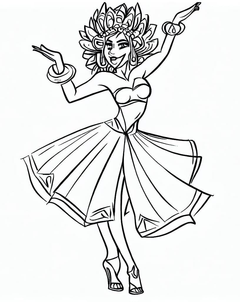 Desenho gratuito Dançarino de Samba Brasileiro #191775 da colecao Carreiras e Profissões para imprimir