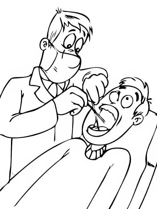 Desenho gratuito Dentista #200019 da colecao Carreiras e Profissões para imprimir