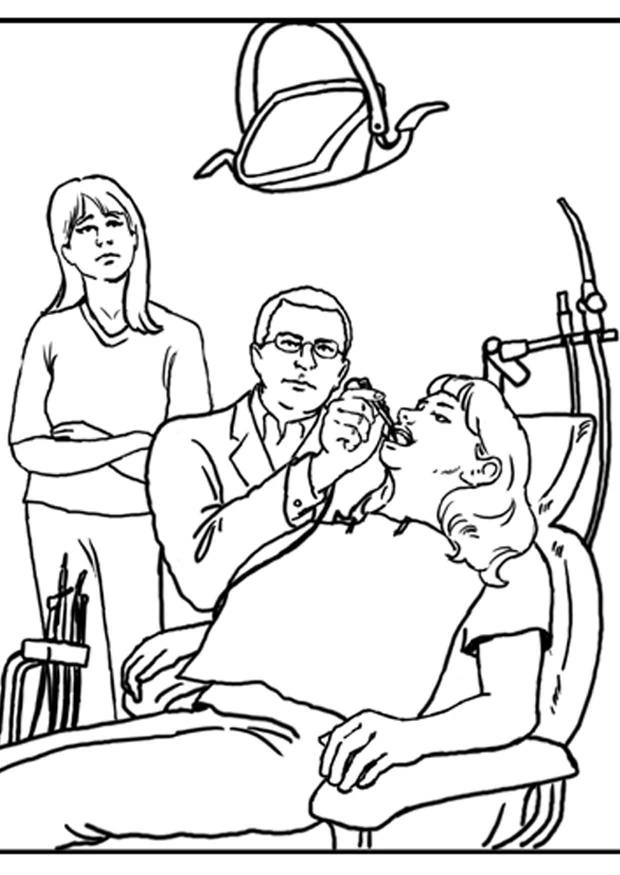 Desenho gratuito Dentista #92821 da colecao Carreiras e Profissões para imprimir