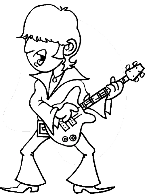 Desenho grátis de Guitarrista #98061 para crianças e adultos, coleção Carreiras e Profissões Desenho grátis de Guitarrista #98061 para crianças e adultos, coleção Carreiras e Profissões