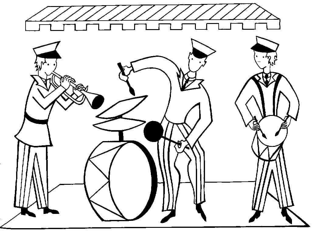 Desenho gratuito Músico #194352 da colecao Carreiras e Profissões para imprimir