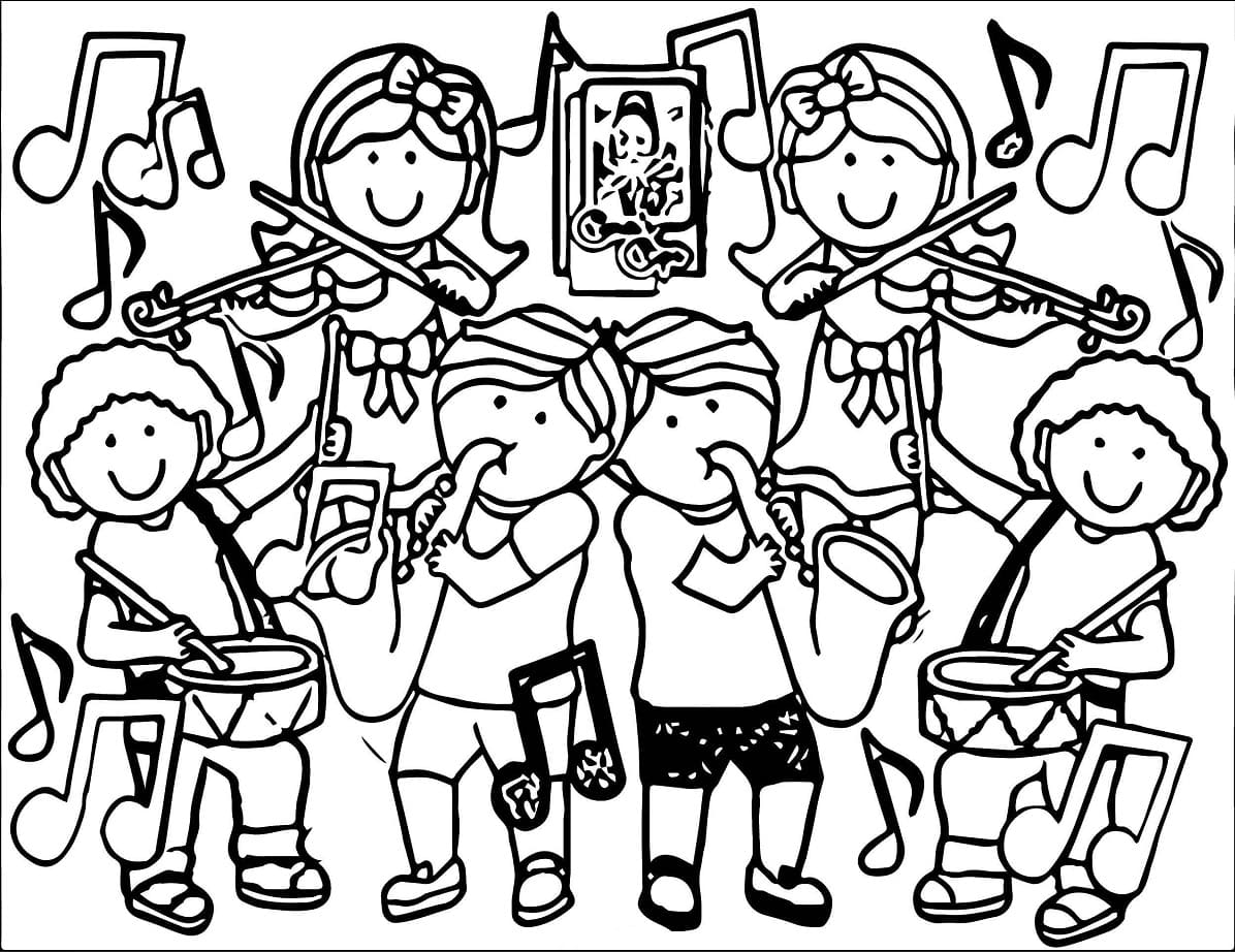 Desenho gratuito Músico #194366 da colecao Carreiras e Profissões para imprimir