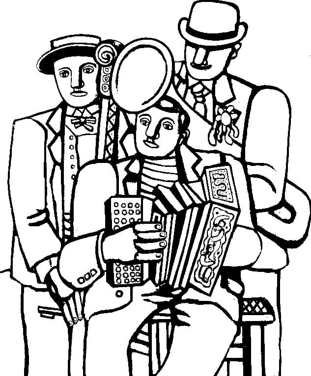 Desenho gratuito Músico #194385 da colecao Carreiras e Profissões para imprimir