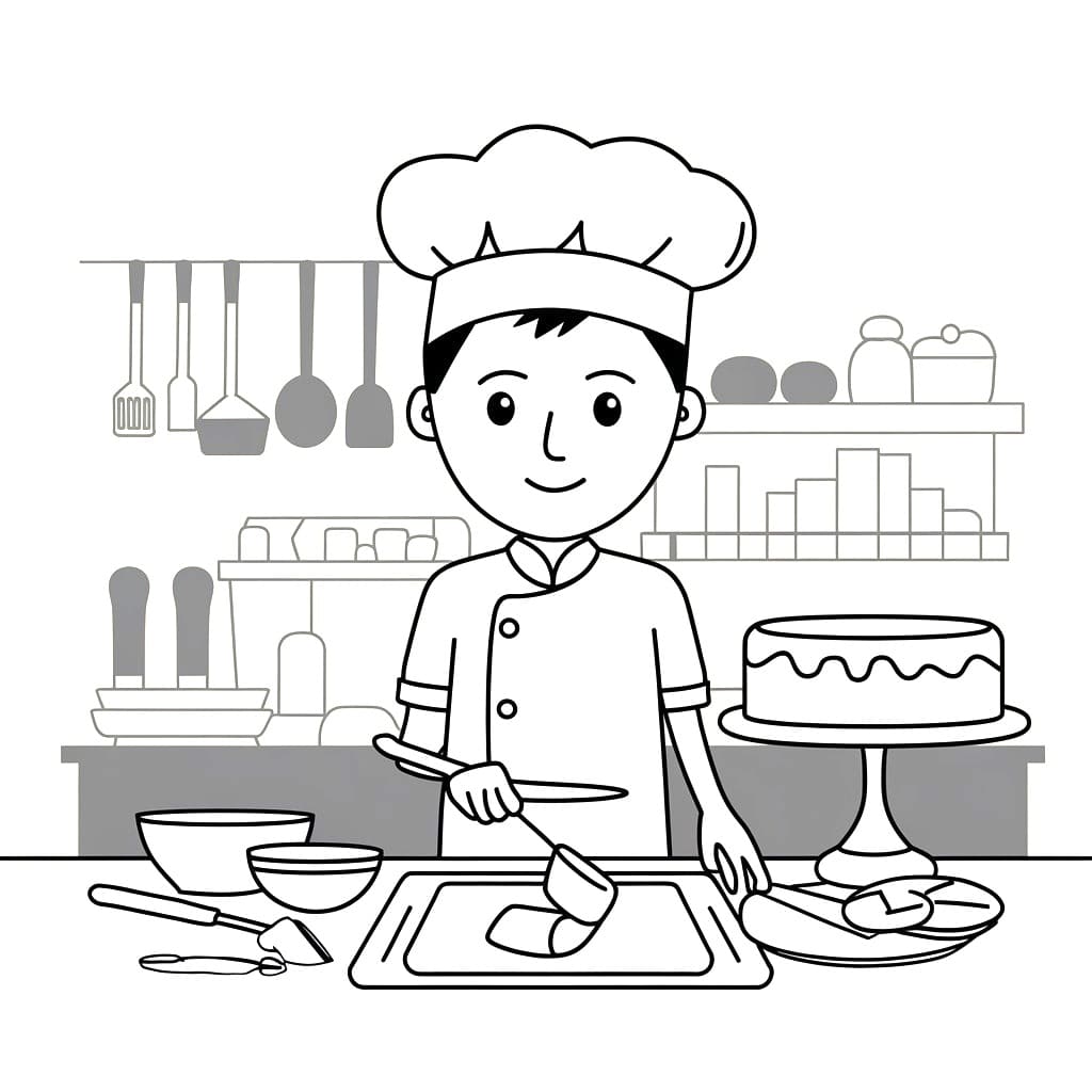 Desenho gratuito Padeiro #217491 da colecao Carreiras e Profissões para imprimir Desenho gratuito Padeiro #217491 da colecao Carreiras e Profissões para imprimir