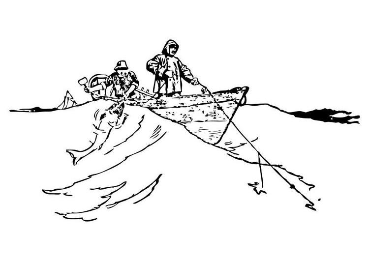 Desenho gratuito Pescador #103992 da colecao Carreiras e Profissões para imprimir