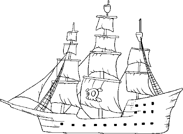 Desenho gratuito Pirata #105136 da colecao Carreiras e Profissões para imprimir