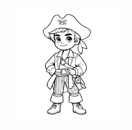 Desenho gratuito Pirata #218274 da colecao Carreiras e Profissões para imprimir