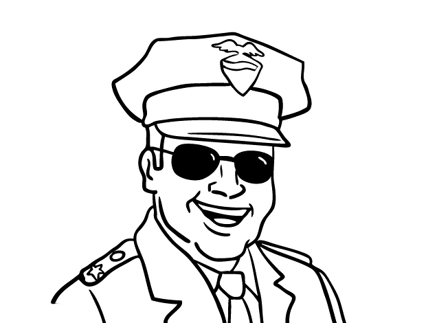 Desenho gratuito Policial #105377 da colecao Carreiras e Profissões para imprimir