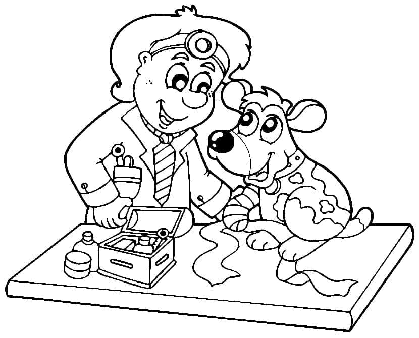 Desenho gratuito Veterinário #213829 da colecao Carreiras e Profissões para imprimir Desenho gratuito Veterinário #213829 da colecao Carreiras e Profissões para imprimir
