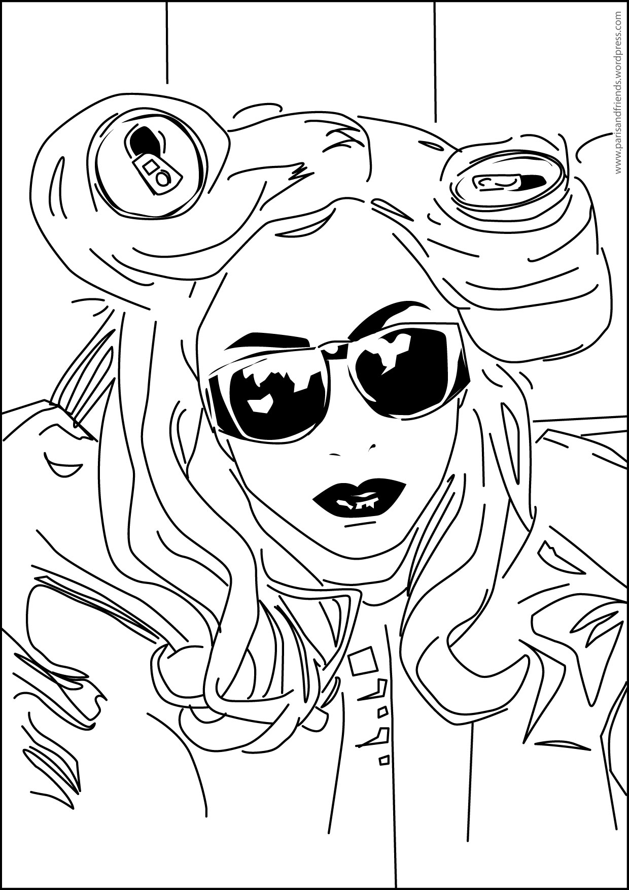 Página para colorir: Lady Gaga (celebridades) #123953 - Páginas para Colorir Imprimíveis Gratuitamente