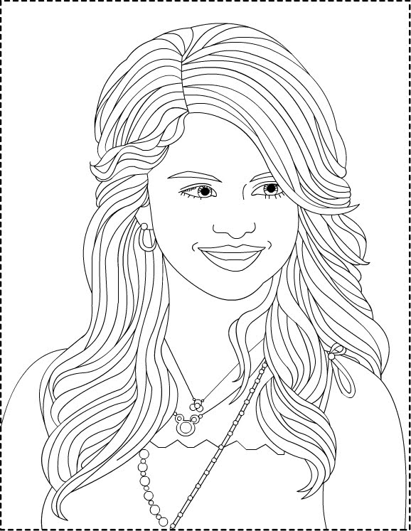 Página para colorir: Selena Gomez (celebridades) #123813 - Páginas para Colorir Imprimíveis Gratuitamente