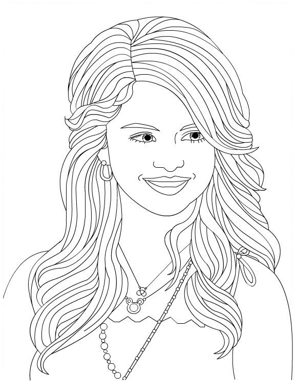 Página para colorir: Selena Gomez (celebridades) #123844 - Páginas para Colorir Imprimíveis Gratuitamente
