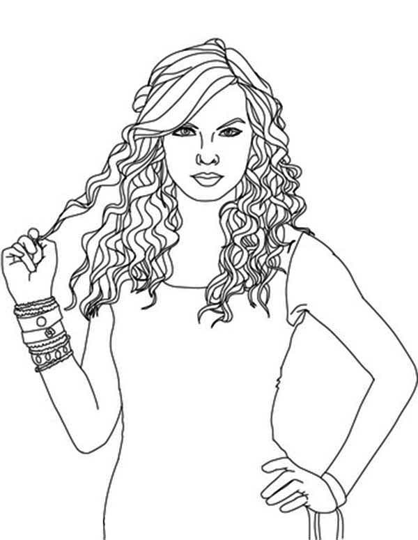 Página para colorir: Taylor Swift (celebridades) #123865 - Páginas para Colorir Imprimíveis Gratuitamente
