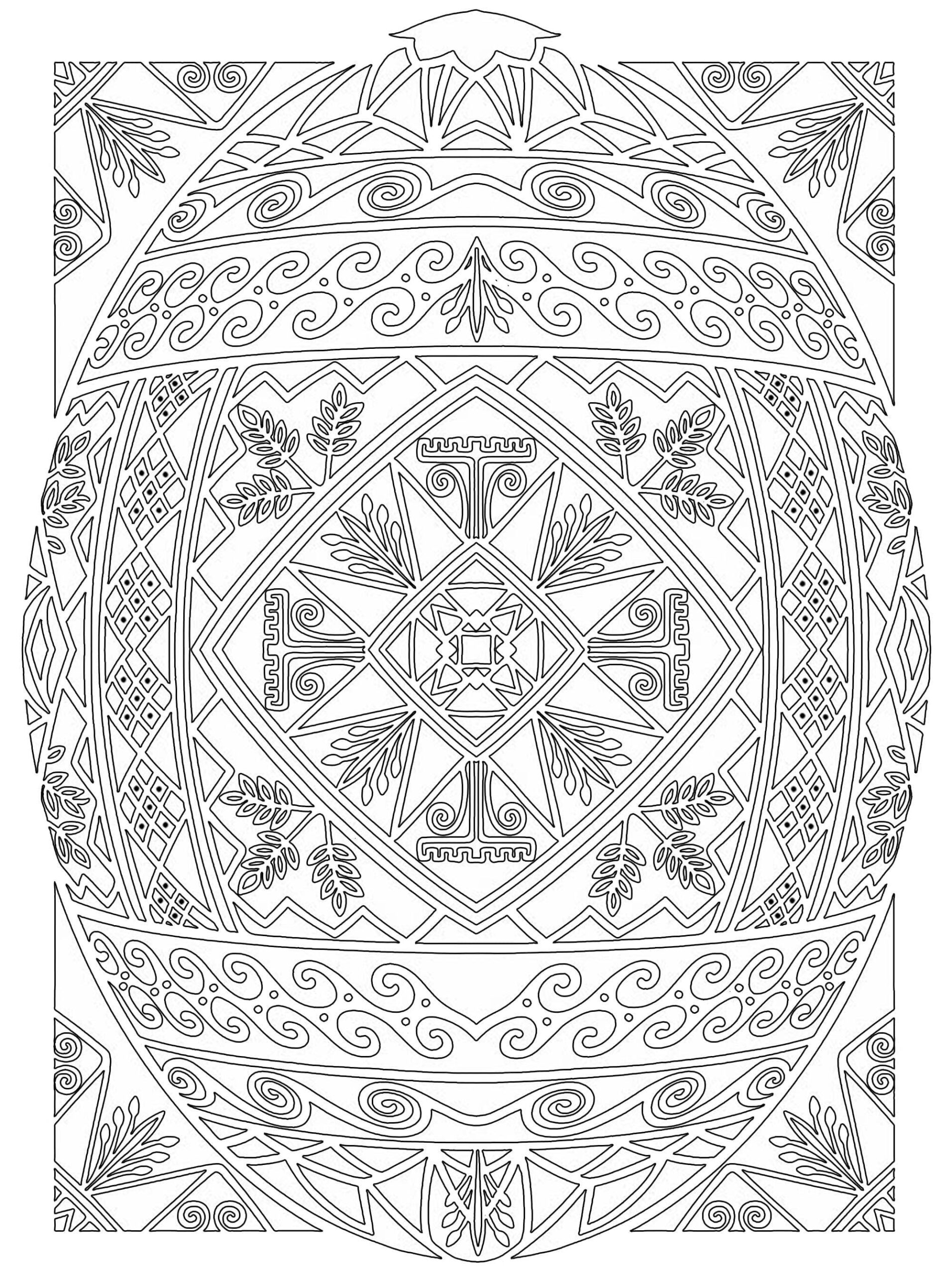 Desenho gratuito Páscoa Adulto #200169 da colecao Colorir Adultos para imprimir