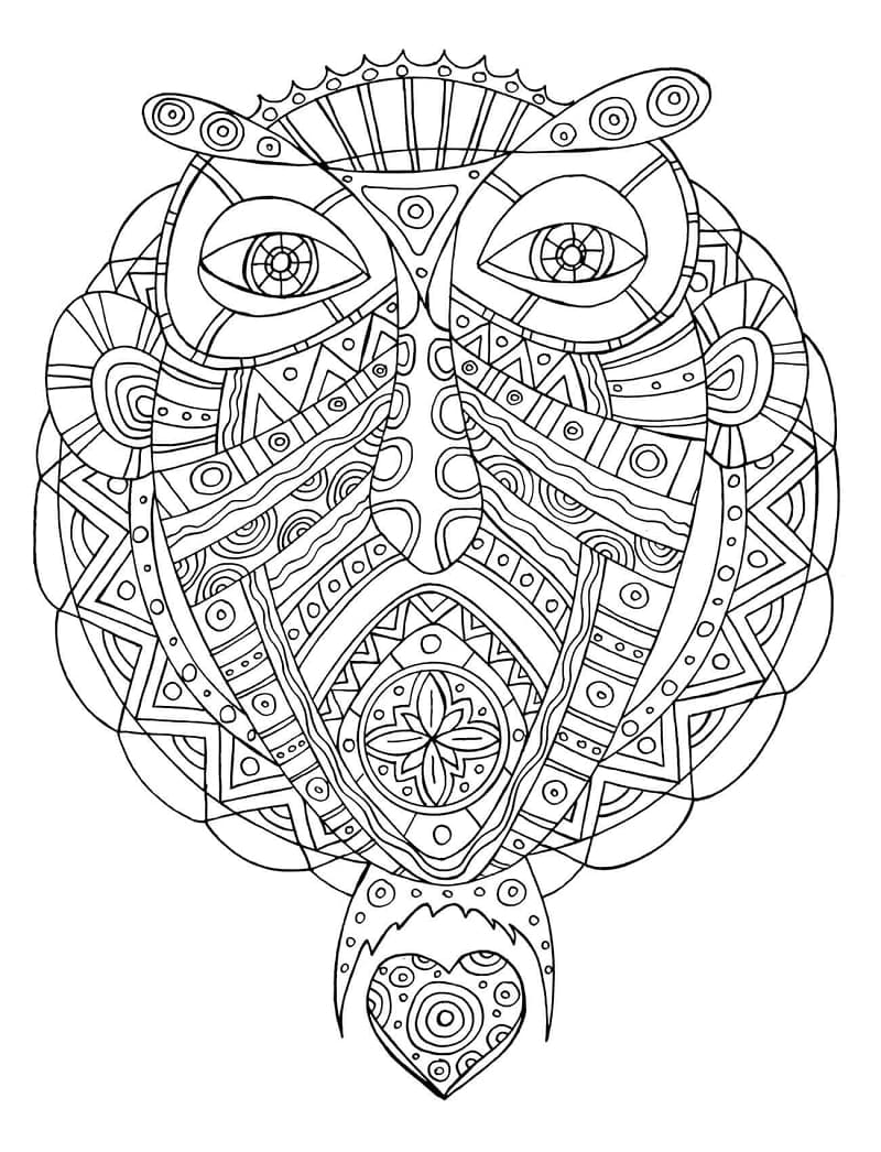 Desenho gratuito Zentangle #217471 da colecao Colorir Adultos para imprimir