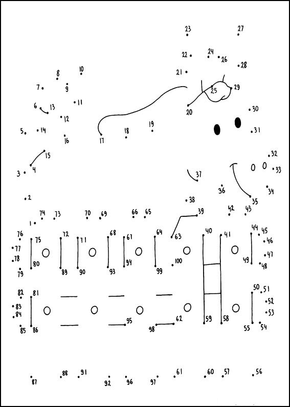 Página para colorir: Colorir de Ponto a Ponto (Colorir por Números) #125965 - Páginas para Colorir Imprimíveis Gratuitamente