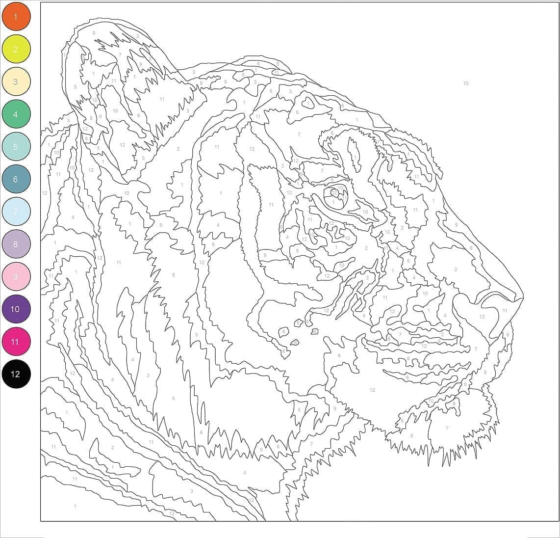 Desenho gratuito Mágico Difícil #216675 da colecao Colorir por Números para imprimir