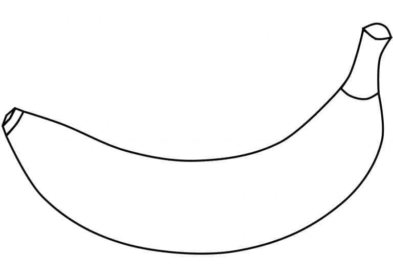 Ilustração de Banana #199029 para colorir, parte da coleção Comida e Nutrição