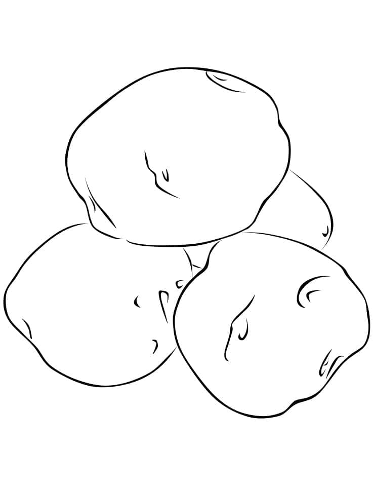 Desenho gratuito Batata #207418 da colecao Comida e Nutrição para imprimir