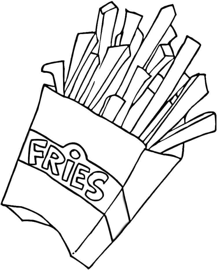 Desenho gratuito Batatas Fritas #209084 da colecao Comida e Nutrição para imprimir
