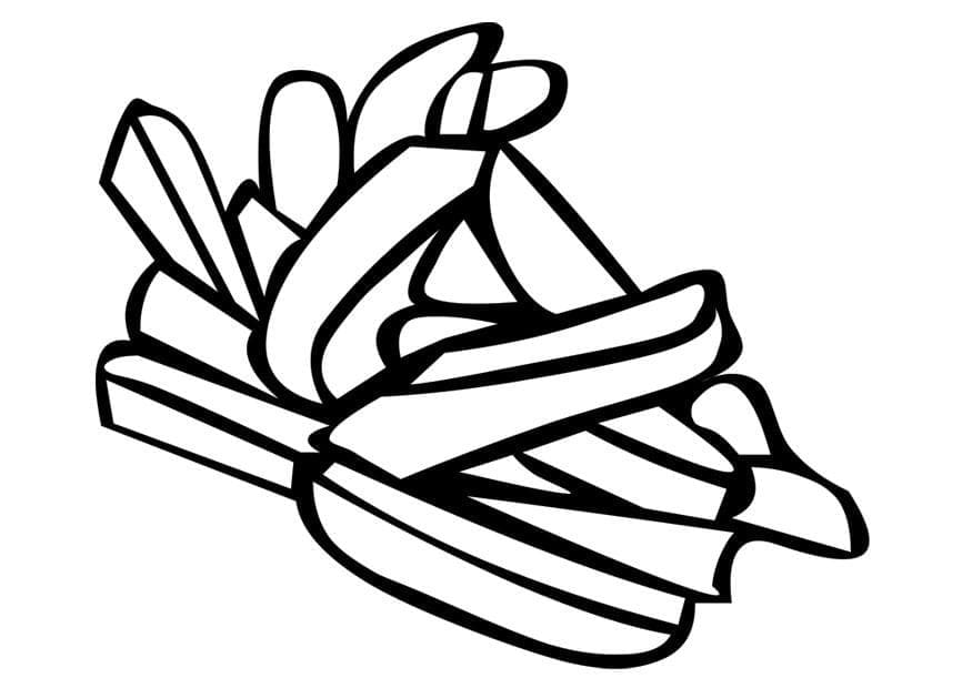 Desenho gratuito Batatas Fritas #209096 da colecao Comida e Nutrição para imprimir