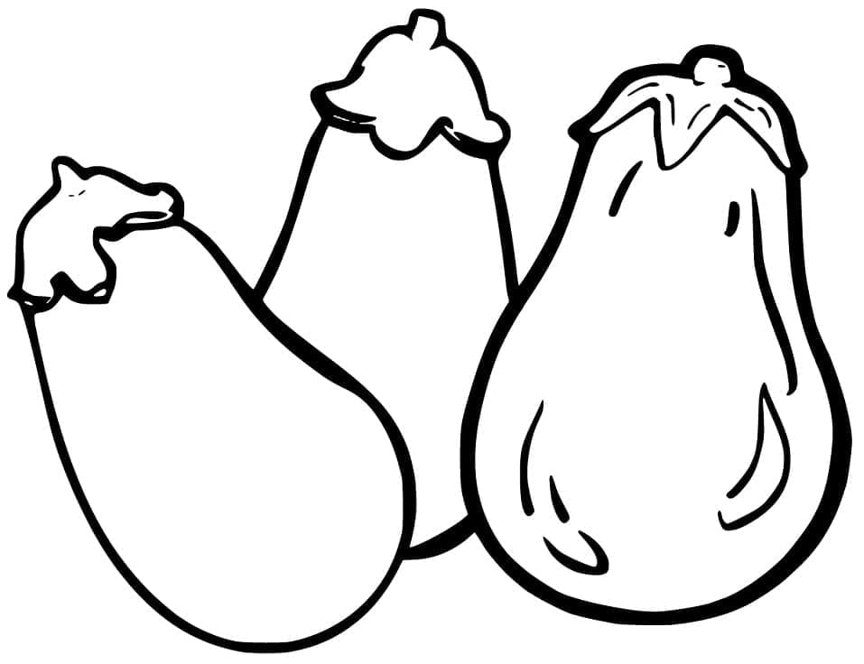 Desenho gratuito Berinjela #207495 da colecao Comida e Nutrição para imprimir