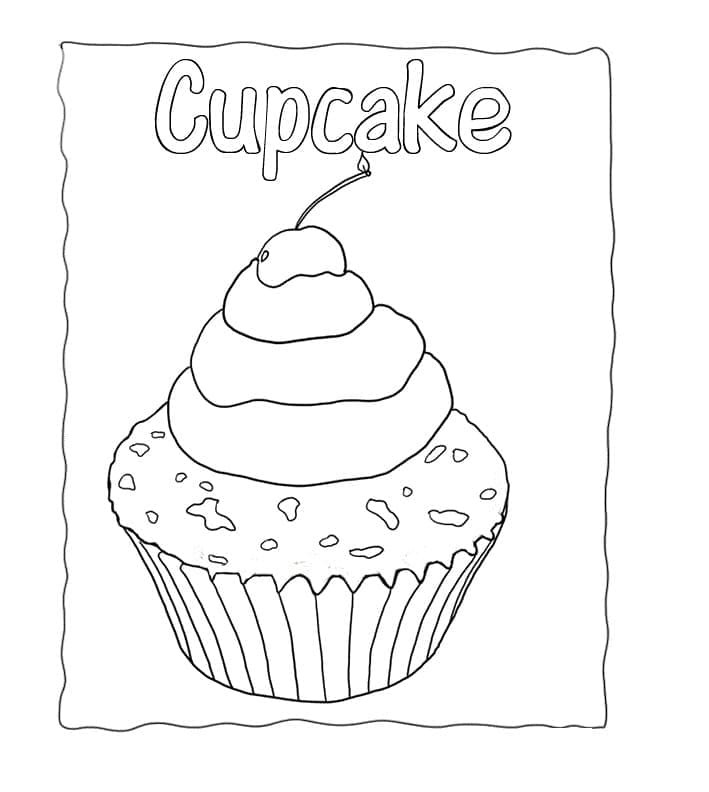 Desenho gratuito Bolinho #210599 da colecao Comida e Nutrição para imprimir