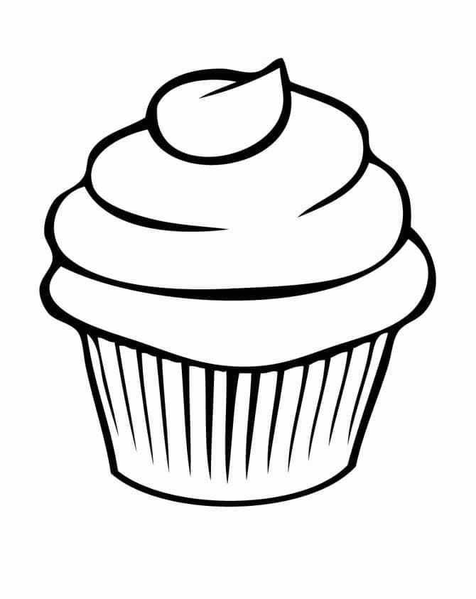 Desenho gratuito Bolinho #210605 da colecao Comida e Nutrição para imprimir