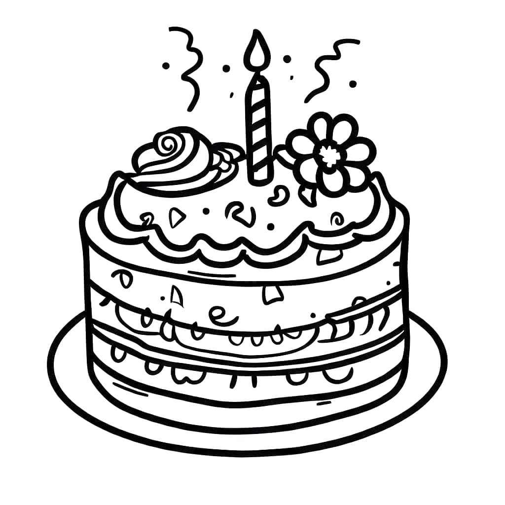 Desenho gratuito Bolo de Aniversário #201110 da colecao Comida e Nutrição para imprimir Desenho gratuito Bolo de Aniversário #201110 da colecao Comida e Nutrição para imprimir
