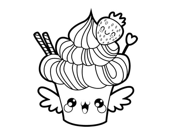 Desenho gratuito Comida Kawaii #209282 da colecao Comida e Nutrição para imprimir