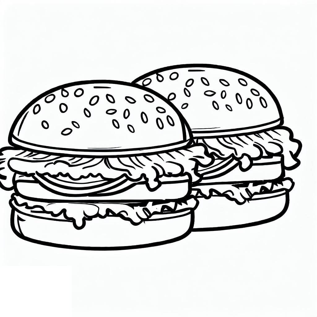 Desenho gratuito Hambúrguer #186747 da colecao Comida e Nutrição para imprimir Desenho gratuito Hambúrguer #186747 da colecao Comida e Nutrição para imprimir