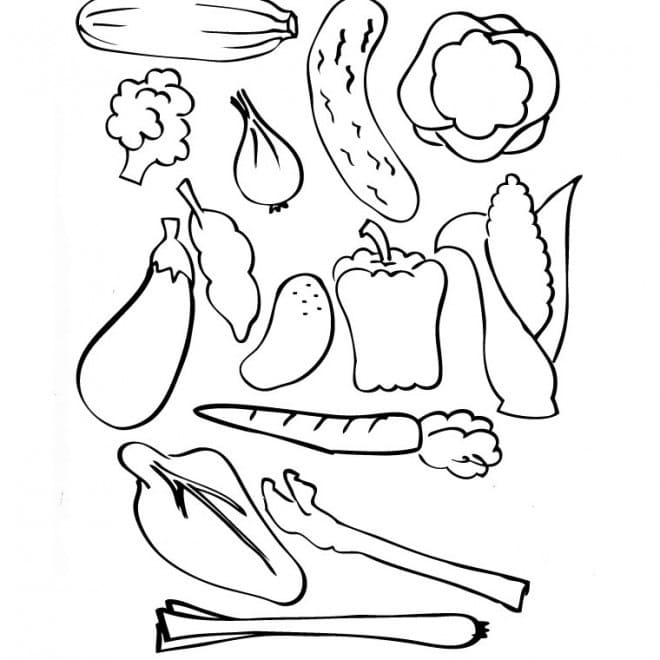 Atividade criativa: desenho de Legumes #212116 para colorir da coleção Comida e Nutrição Atividade criativa: desenho de Legumes #212116 para colorir da coleção Comida e Nutrição