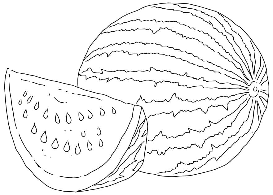 Desenho gratuito Melancia #212576 da colecao Comida e Nutrição para imprimir