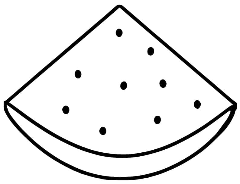 Linda página de Melancia #212604 para colorir, da coleção Comida e Nutrição, baixe grátis