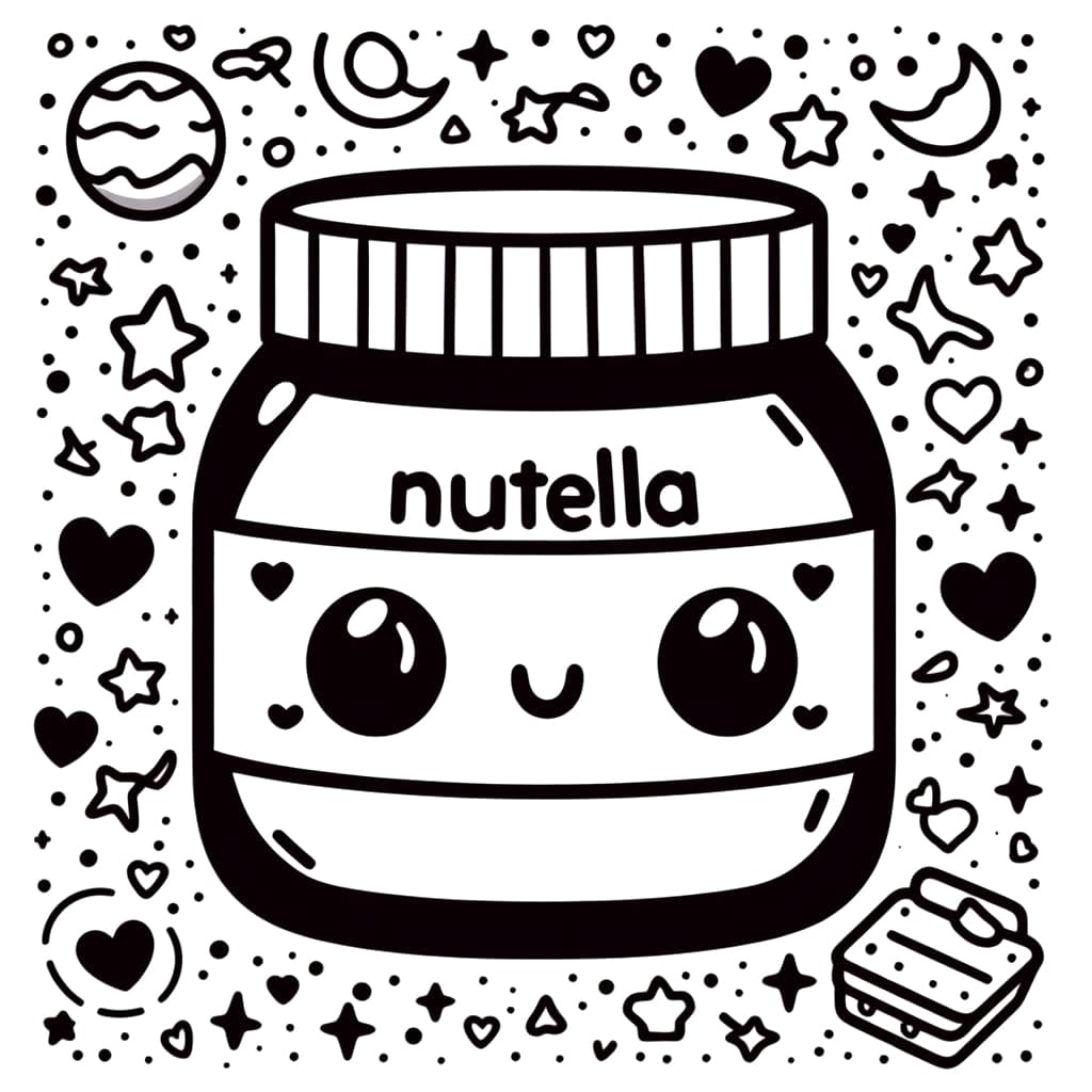 Desenho gratuito Nutella Kawaii #202407 da colecao Comida e Nutrição para imprimir Desenho gratuito Nutella Kawaii #202407 da colecao Comida e Nutrição para imprimir