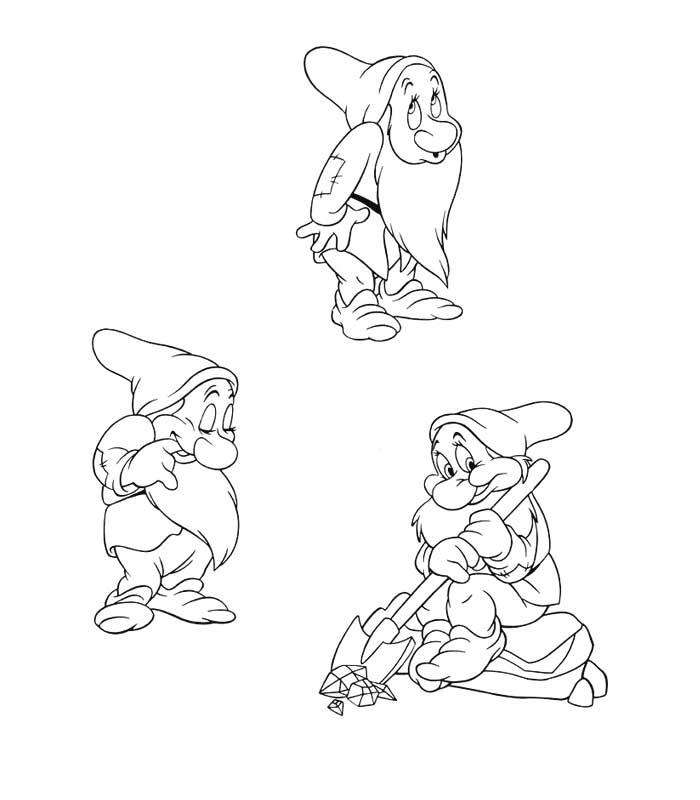 Desenho gratuito Branca de Neve e os Sete Anões #133843 da colecao Contos de Fadas e Histórias para imprimir