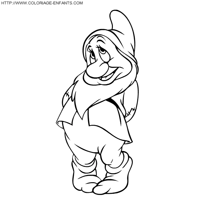 Desenho gratuito Branca de Neve e os Sete Anões #133875 da colecao Contos de Fadas e Histórias para imprimir