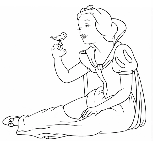 Desenho gratuito Branca de Neve e os Sete Anões #133935 da colecao Contos de Fadas e Histórias para imprimir