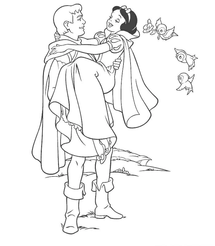 Desenho gratuito Branca de Neve e os Sete Anões #133943 da colecao Contos de Fadas e Histórias para imprimir