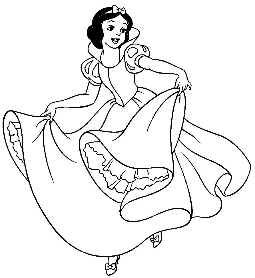 Página para colorir: Branca de Neve e os Sete Anões (Contos de Fadas e Histórias) #134000 - Páginas para Colorir Imprimíveis Gratuitamente