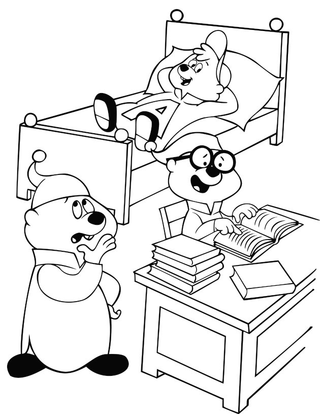 Desenho gratuito Alvin e the Chipmunks #128325 da colecao Desenhos Animados e Séries Animadas para imprimir