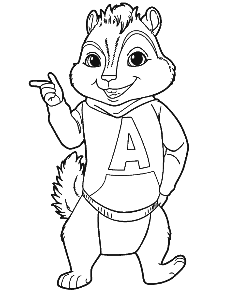 Desenho gratuito Alvin e the Chipmunks #128462 da colecao Desenhos Animados e Séries Animadas para imprimir