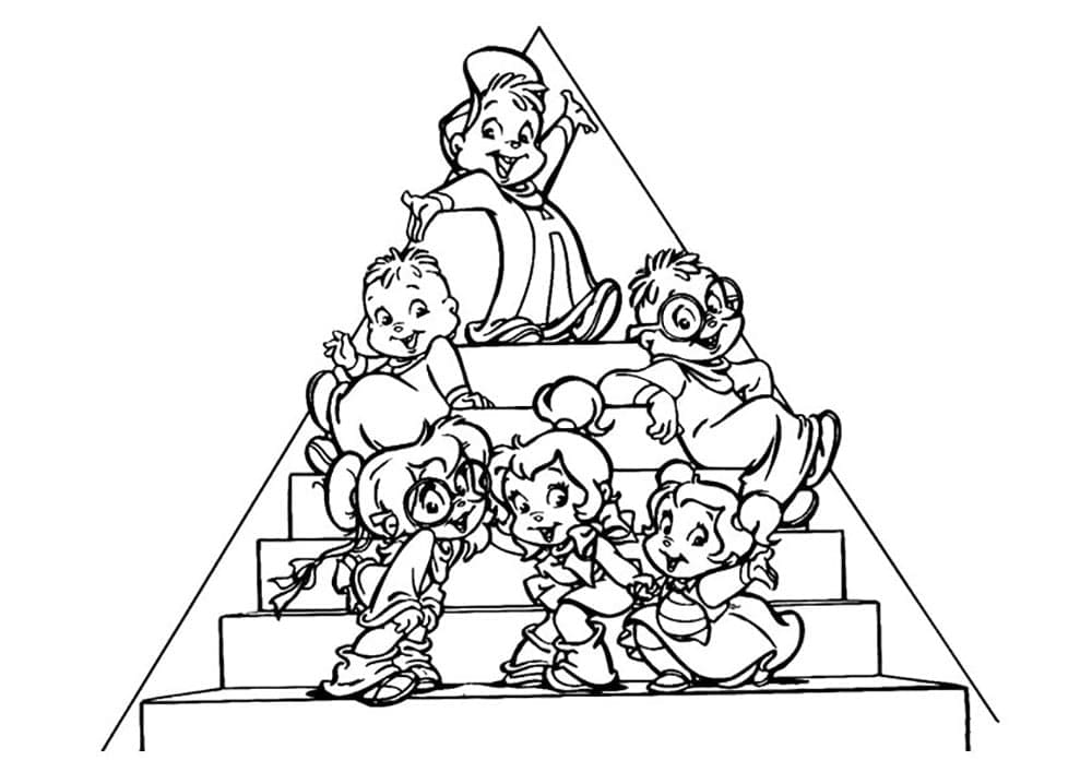 Desenho gratuito Alvin e the Chipmunks #203410 da colecao Desenhos Animados e Séries Animadas para imprimir