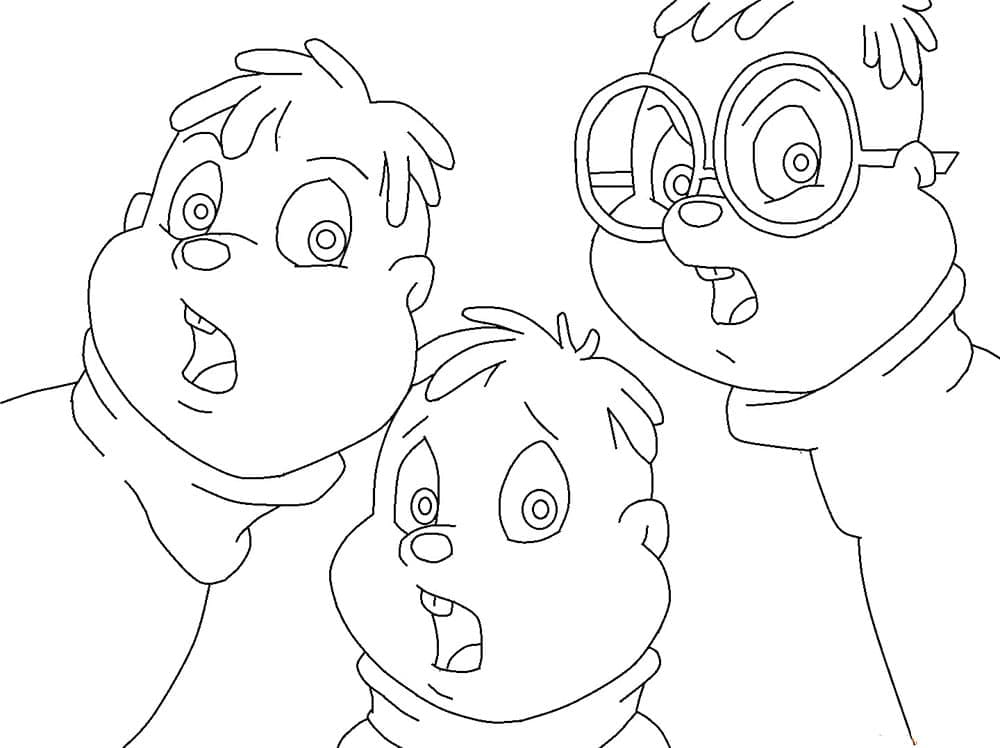 Desenho gratuito Alvin e the Chipmunks #203411 da colecao Desenhos Animados e Séries Animadas para imprimir