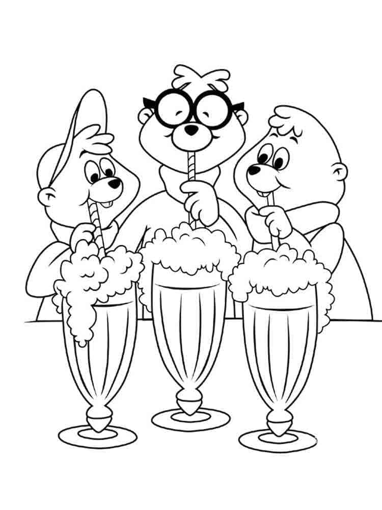 Desenho gratuito Alvin e the Chipmunks #203416 da colecao Desenhos Animados e Séries Animadas para imprimir