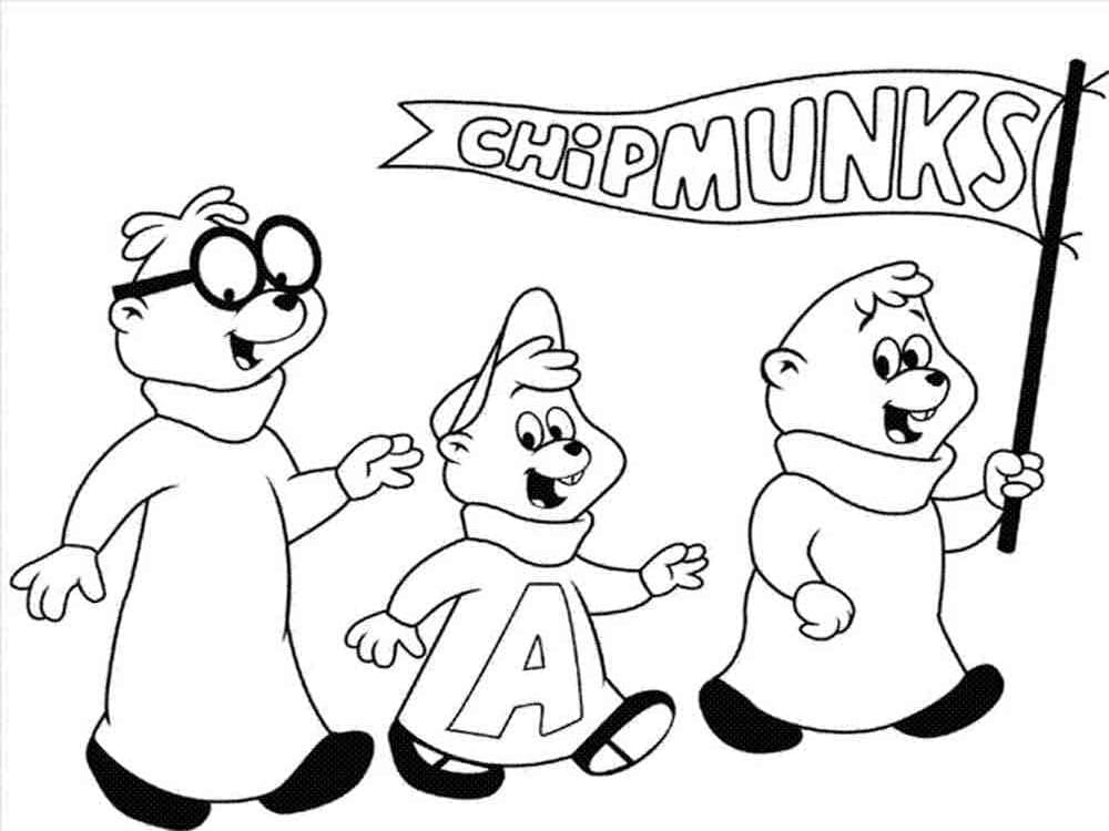 Desenho gratuito Alvin e the Chipmunks #203421 da colecao Desenhos Animados e Séries Animadas para imprimir