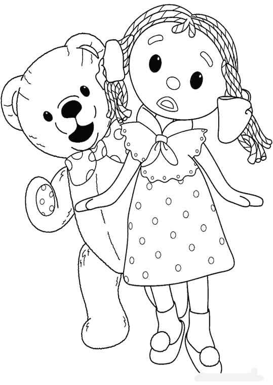 Desenho gratuito Andy Pandy #26742 da colecao Desenhos Animados e Séries Animadas para imprimir
